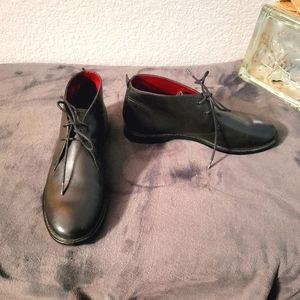 Franco Sarto Black Leather Booties